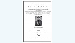 Ostatnie pożegnanie prof. Izabelli Krucińskiej